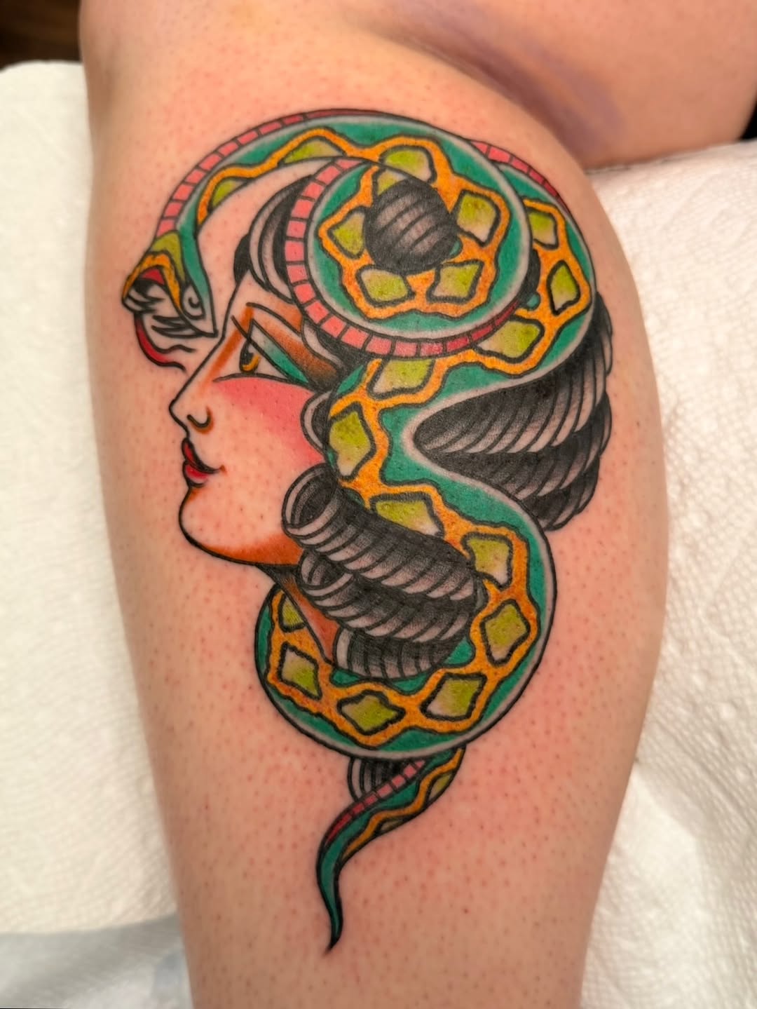 Tattoo by @macybirdtattoos — american_traditional, illustrative