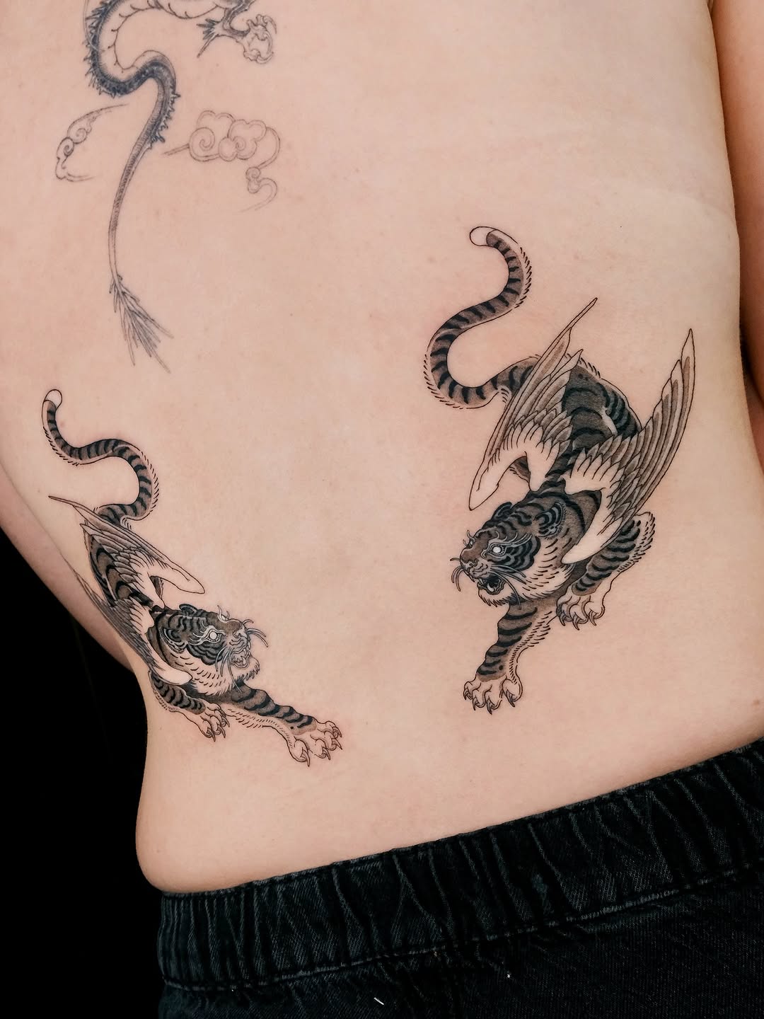Tattoo by @pobitattoo — japanese_irezumi, black_and_grey