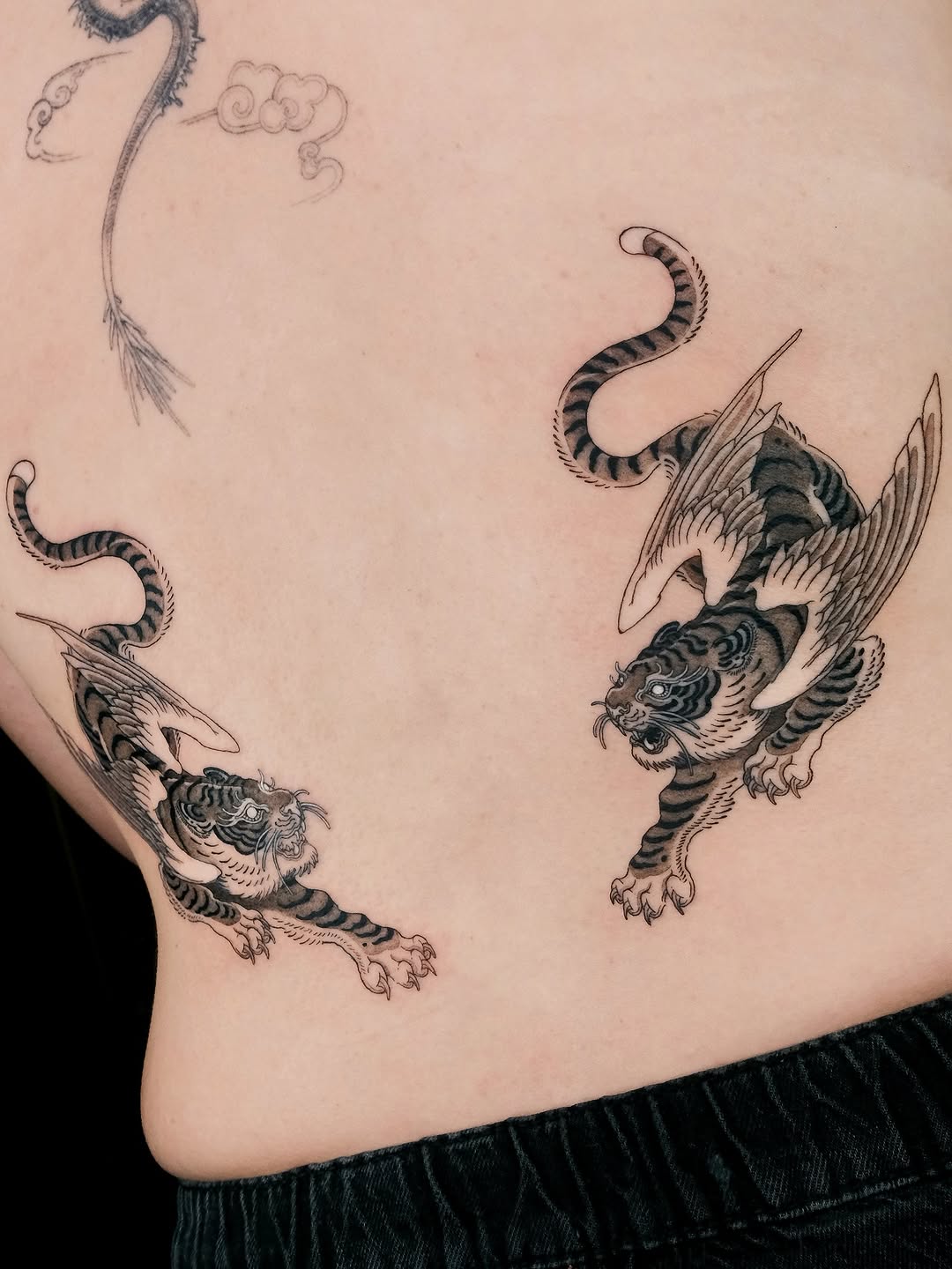 Tattoo by @pobitattoo — japanese_irezumi, black_and_grey