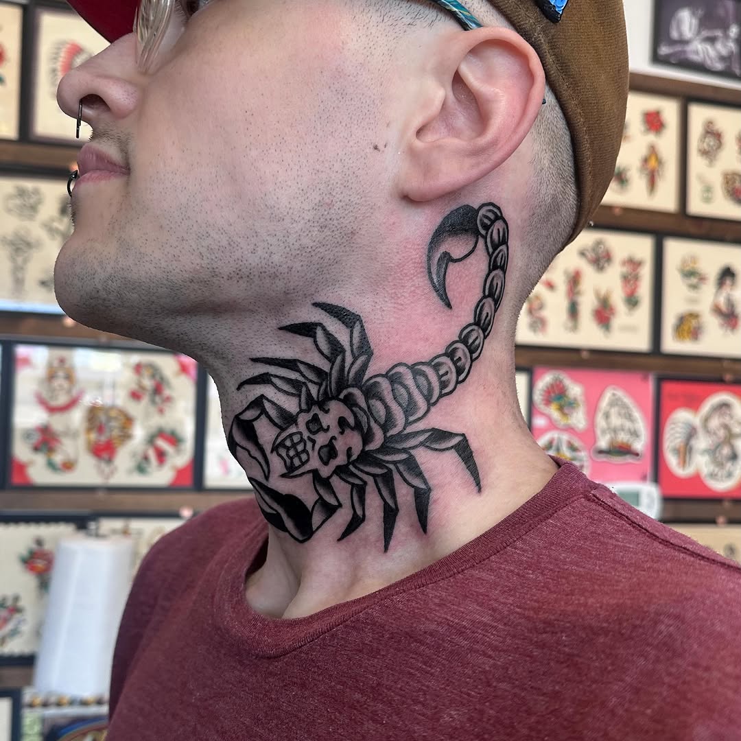Tattoo by @christine_montoya.art — american_traditional, blackwork