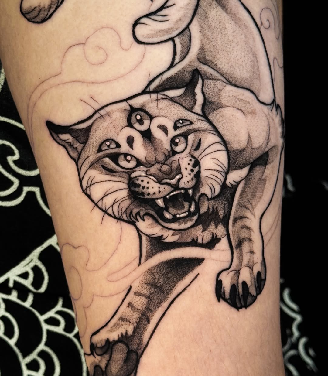 Tattoo by @roseshrubs — blackwork