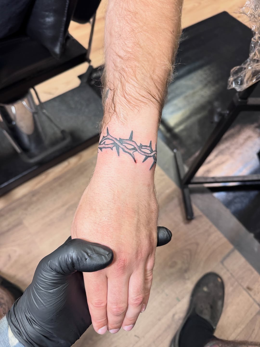 Tattoo by @justchaptattoos — black_and_grey