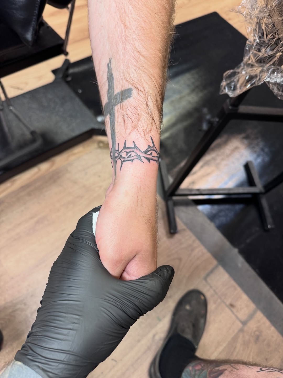 Tattoo by @justchaptattoos — black_and_grey