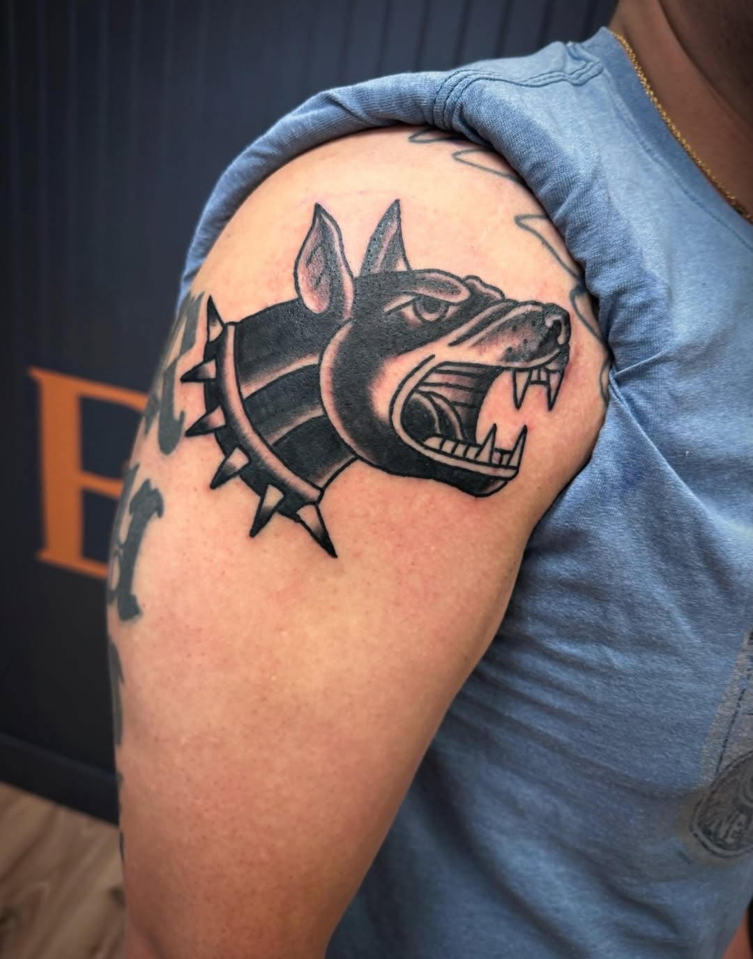 Tattoo by @justchaptattoos — american_traditional, black_and_grey