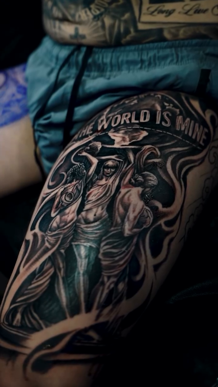 Tattoo by @_ambitiousdreamer — black_and_grey, realism