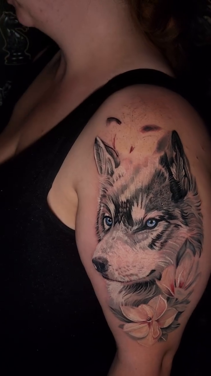 Tattoo by @antmantattoos — realism, black_and_grey
