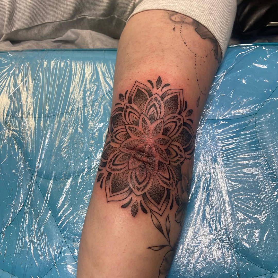 Tattoo by @tatts.by.zack — geometric, dotwork