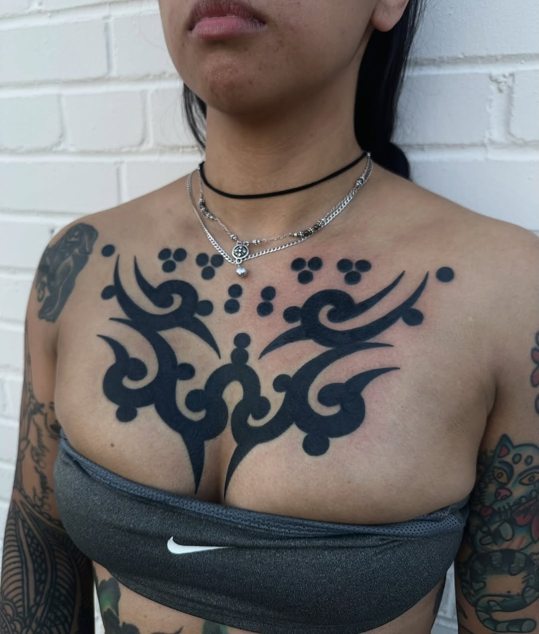 Tattoo by @krystaltattoo β tribal, blackwork