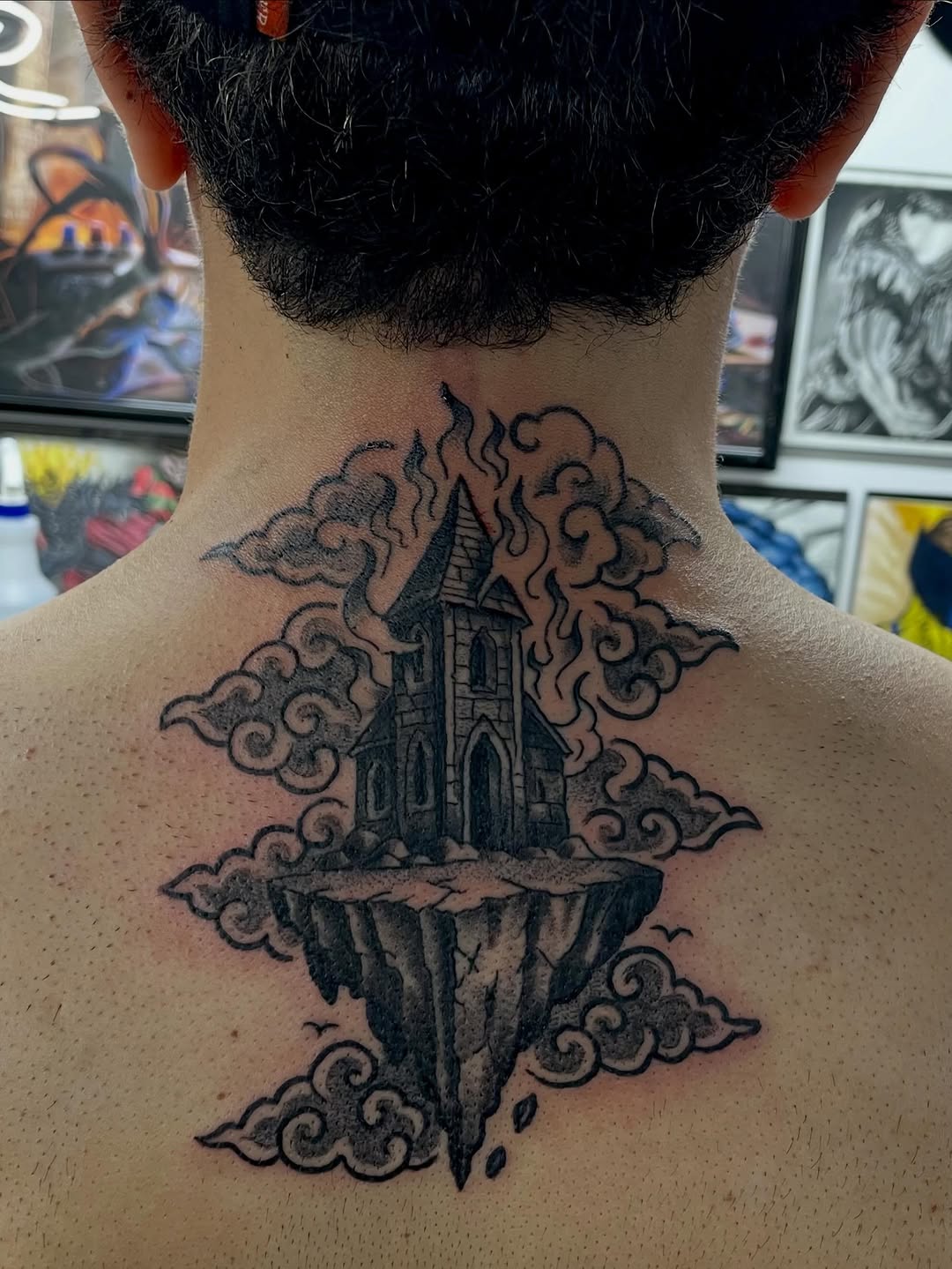 Tattoo by @mikey.ramz — black_and_grey, dark_realism