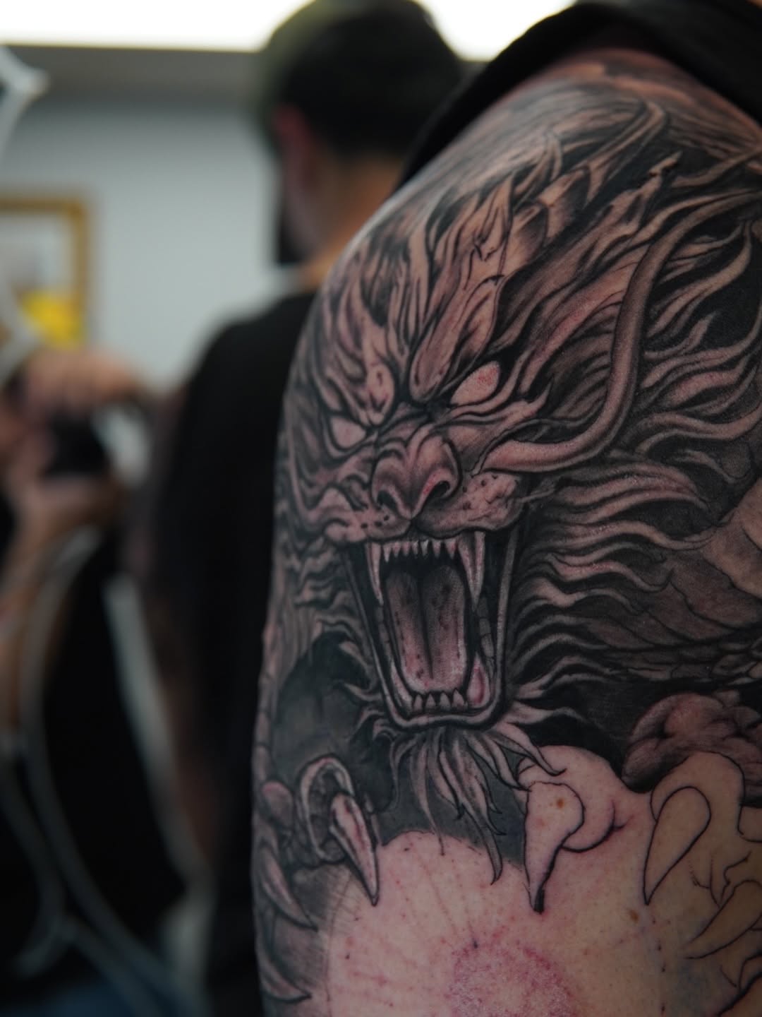 Tattoo by @tattooforero — japanese_irezumi, black_and_grey