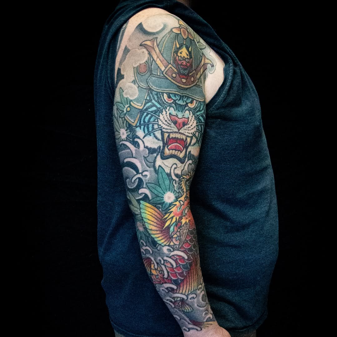 Tattoo by @chrismfmartini — japanese_irezumi, realism