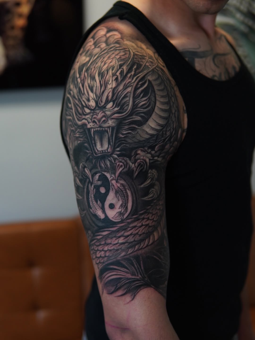 Tattoo by @tattooforero — japanese_irezumi, black_and_grey