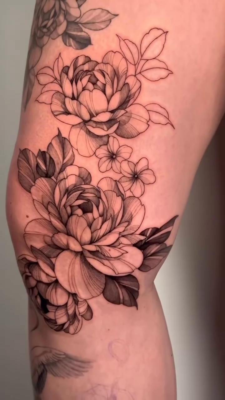 Tattoo by @artisticxcyn — illustrative, black_and_grey
