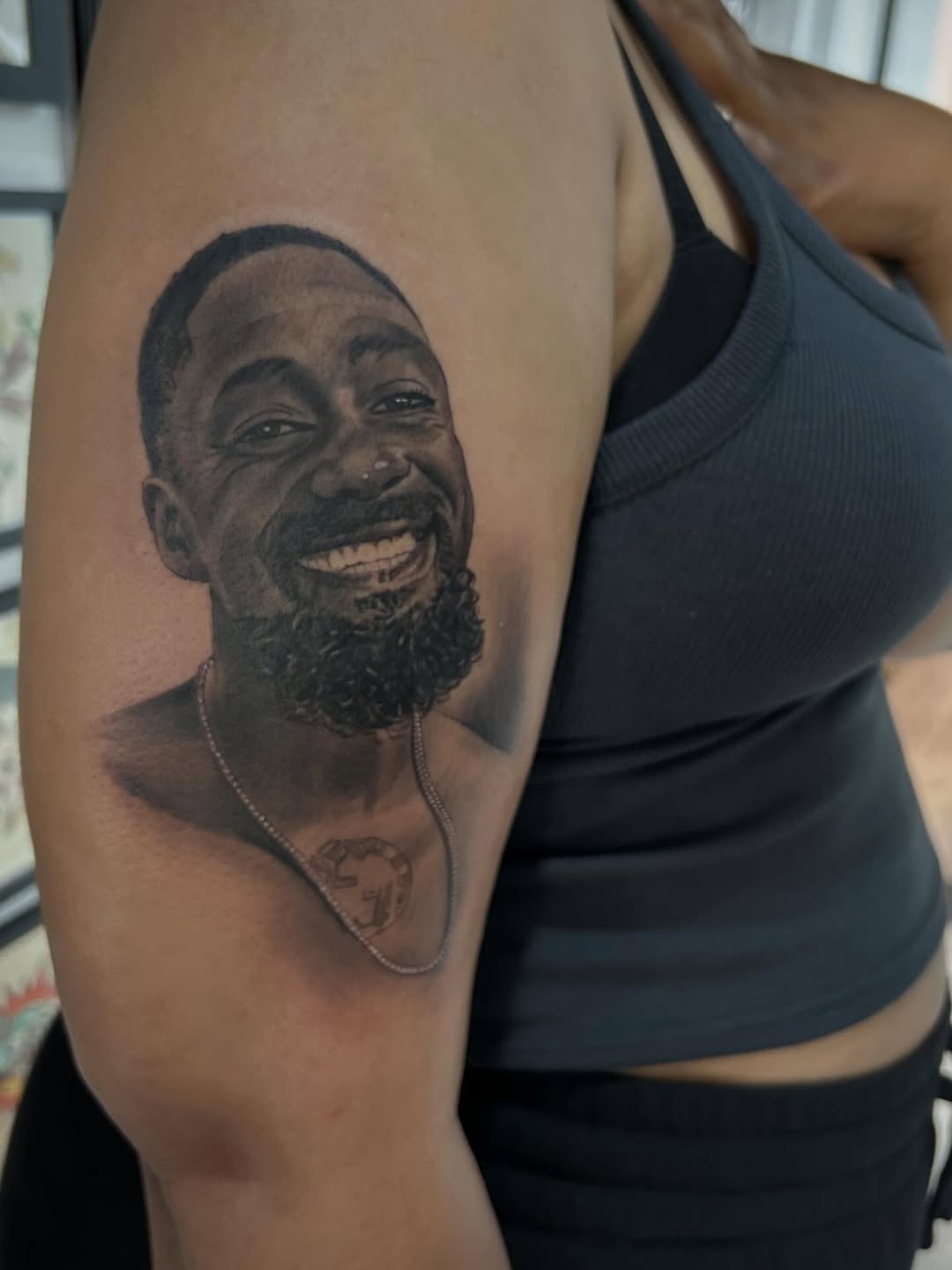 Tattoo by @russellb_tattoos — realism, black_and_grey