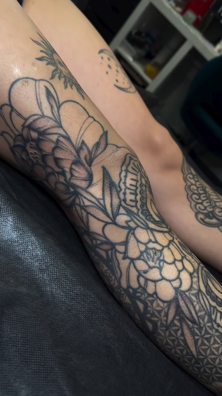Tattoo by @tattoosby_cieraa — illustrative, black_and_grey
