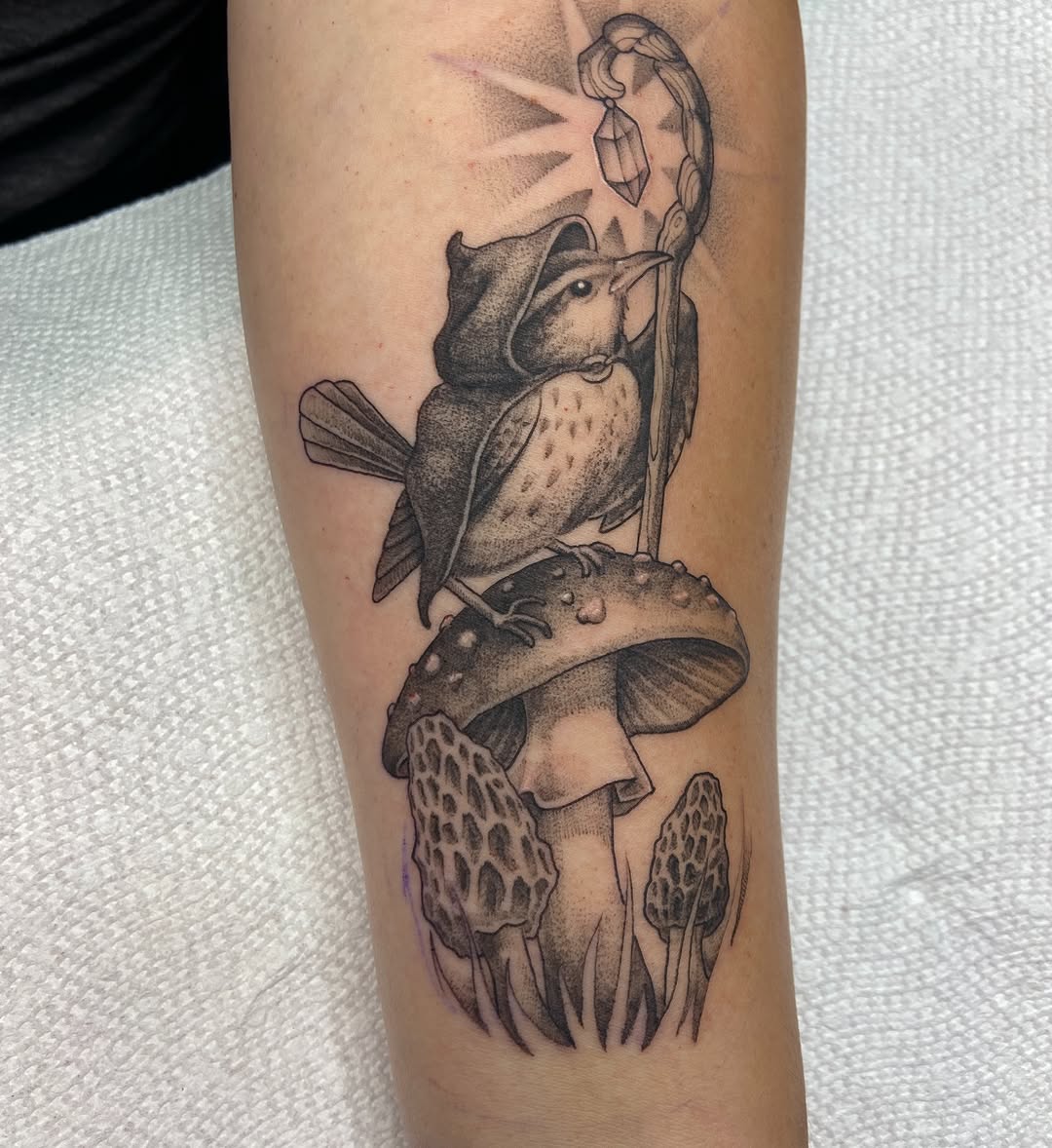 Tattoo by @blairrydell โ black_and_grey, dotwork