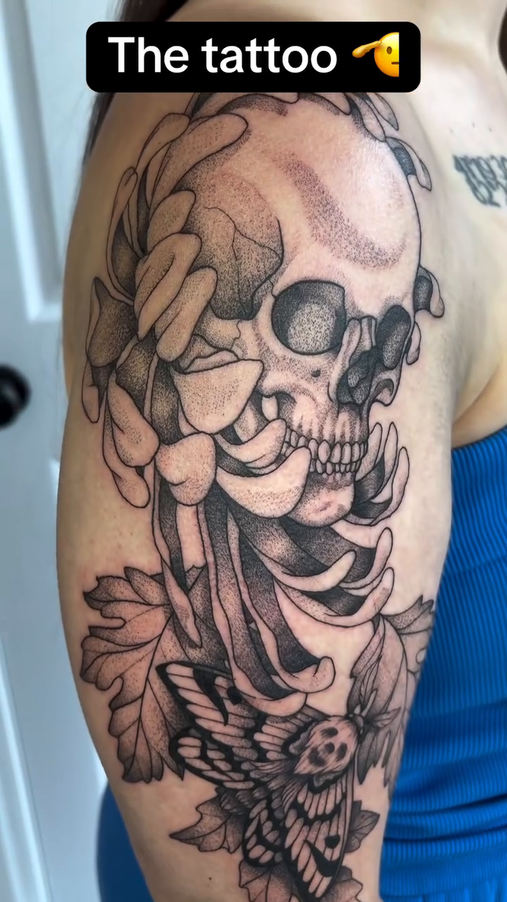 Tattoo by @saber_tooth_tattoo โ realism, black_and_grey