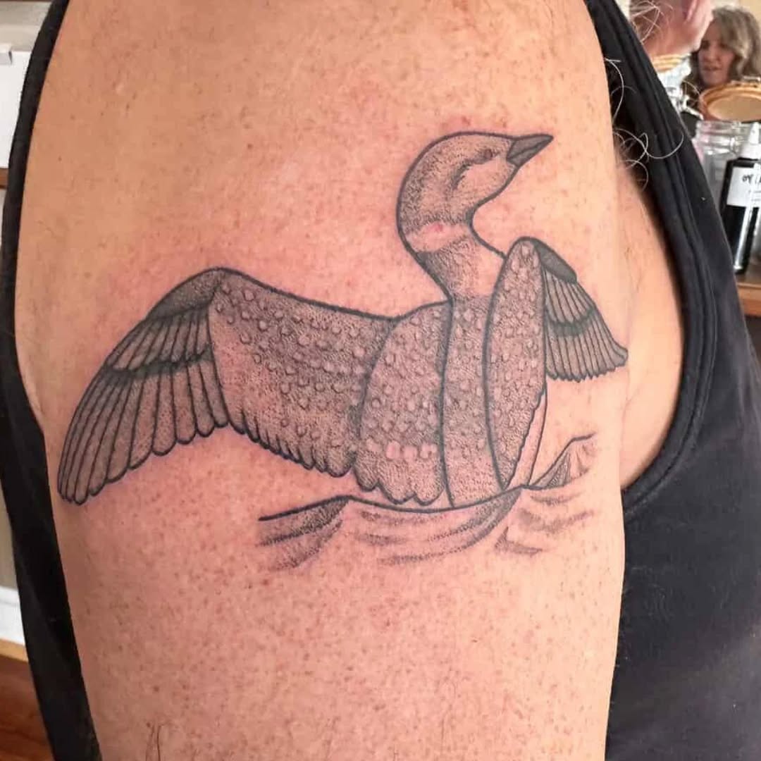 Tattoo by @em.has.ink — dotwork, black_and_grey