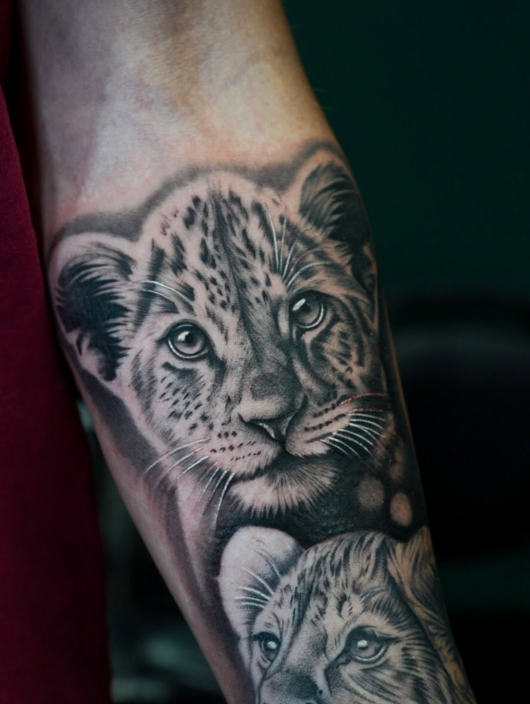 Tattoo by @tats.angel β realism, black_and_grey