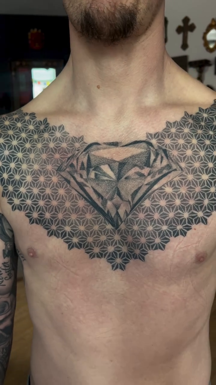 Tattoo by @erinncreates — geometric, black_and_grey