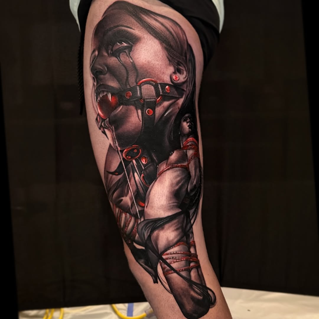 Tattoo by @dakcasetattoos — realism, dark_realism