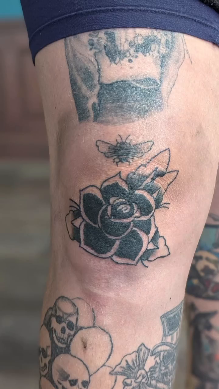 Tattoo by @ampedjontattoos — blackwork