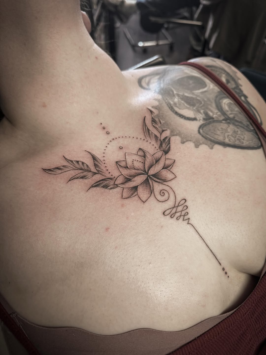Tattoo by @linework_lacey — fine_line, dotwork