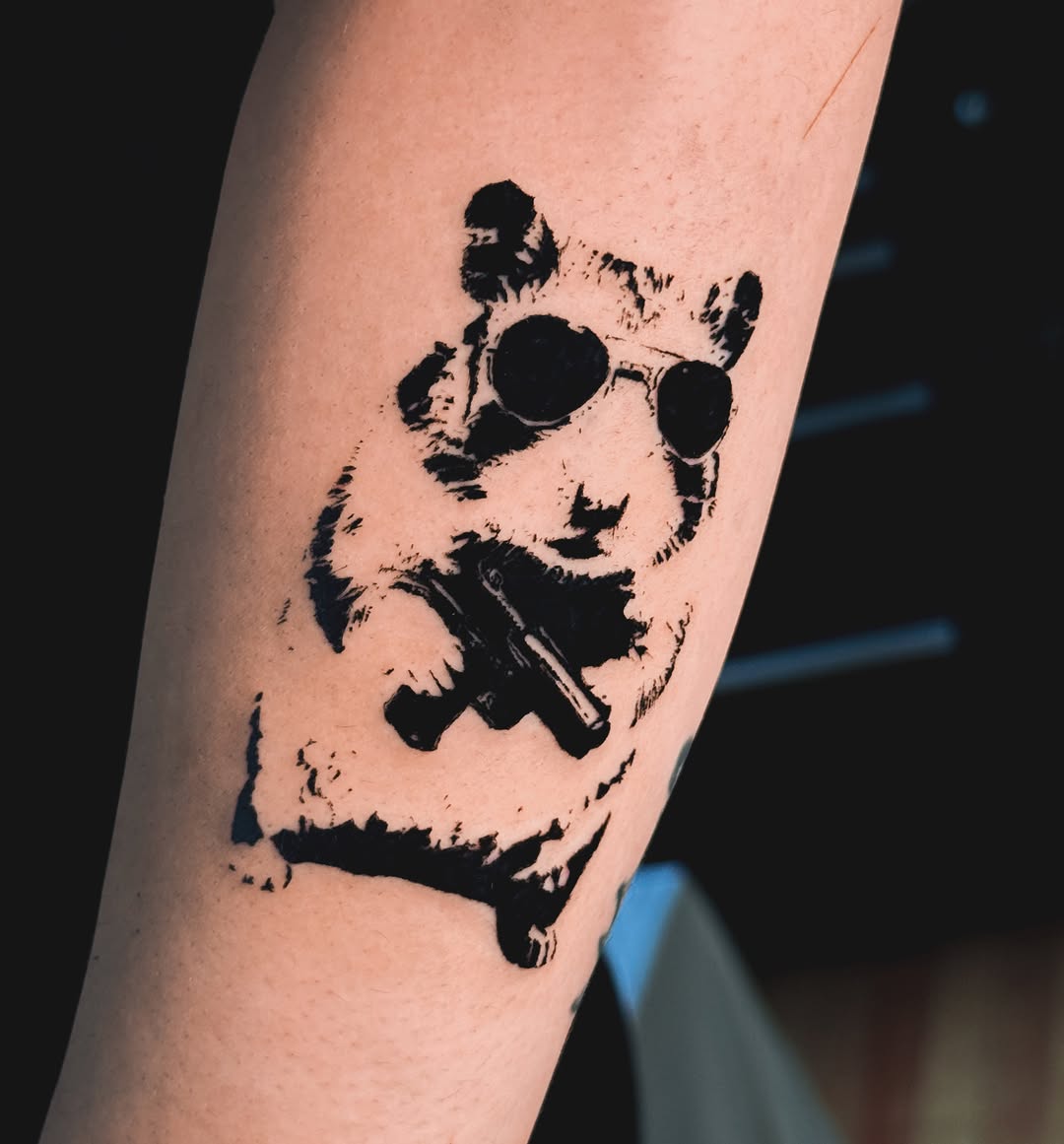 Tattoo by @sabotage.tt β blackwork