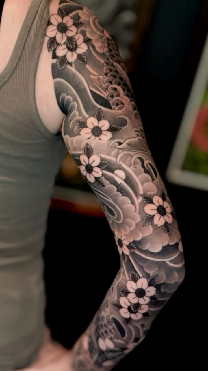 Tattoo by @diegomartin_hvtc โ japanese_irezumi, black_and_grey
