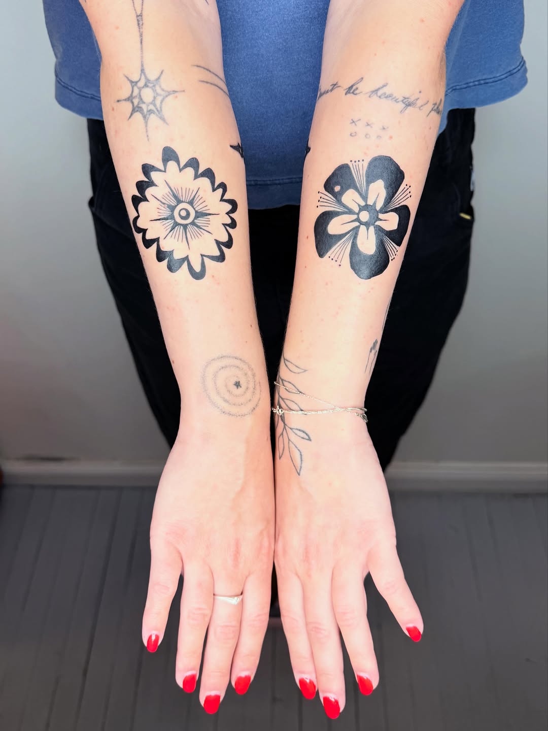 Tattoo by @pretty_heavy_ — blackwork