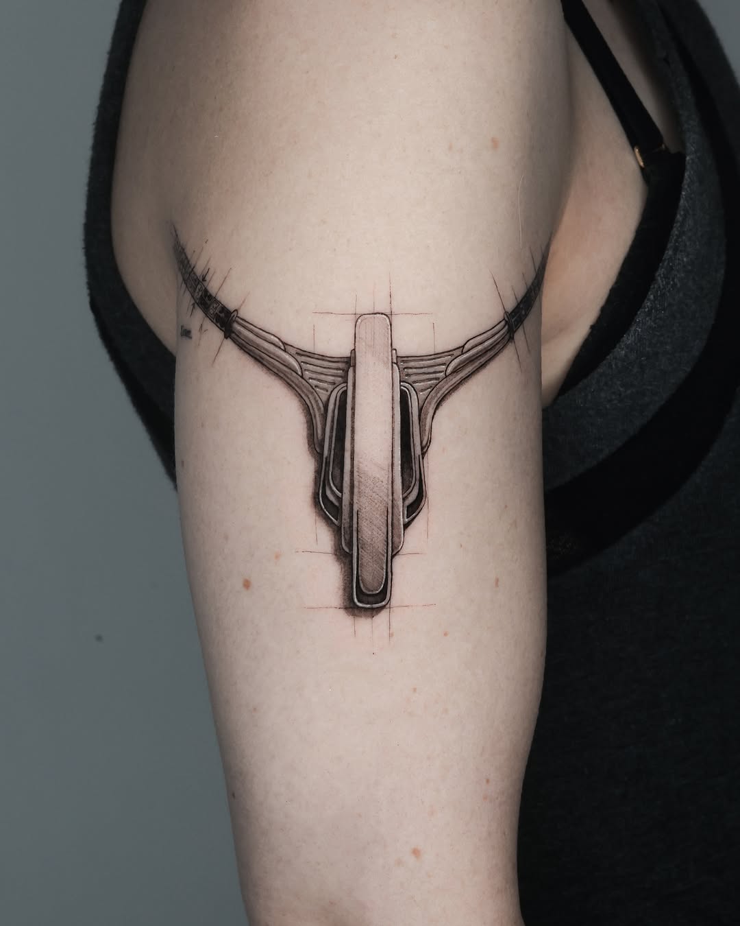 Tattoo by @tahinos.tattoo โ illustrative, black_and_grey