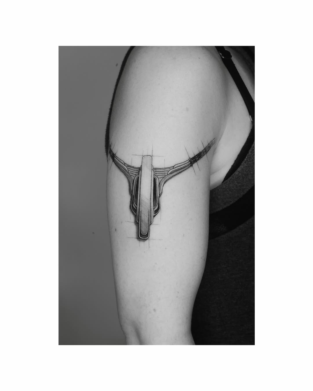 Tattoo by @tahinos.tattoo โ illustrative, black_and_grey