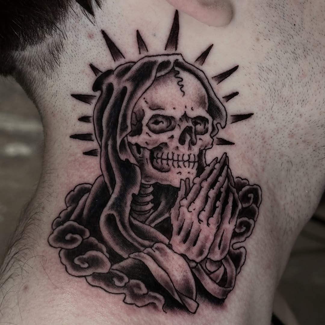 Tattoo by @jaredaustinart — black_and_grey, realism