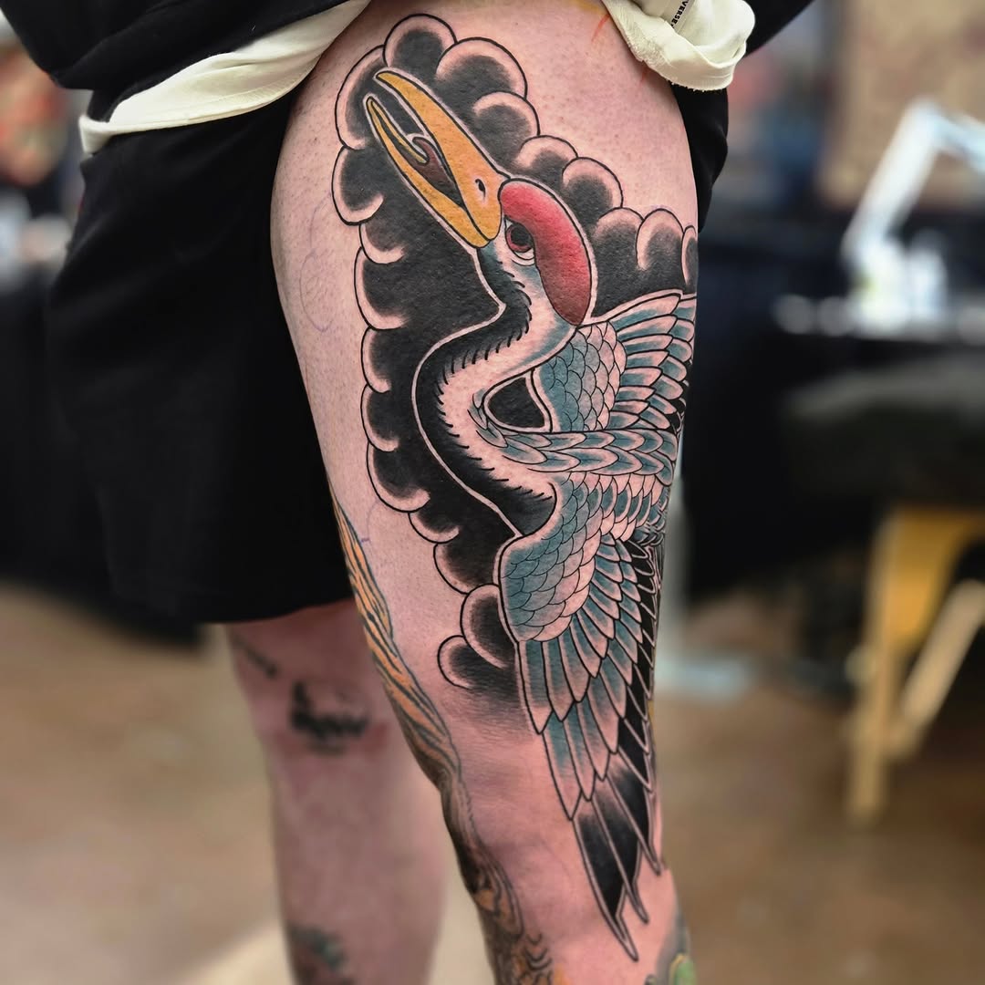 Tattoo by @john.sunderland โ japanese_irezumi, american_traditional