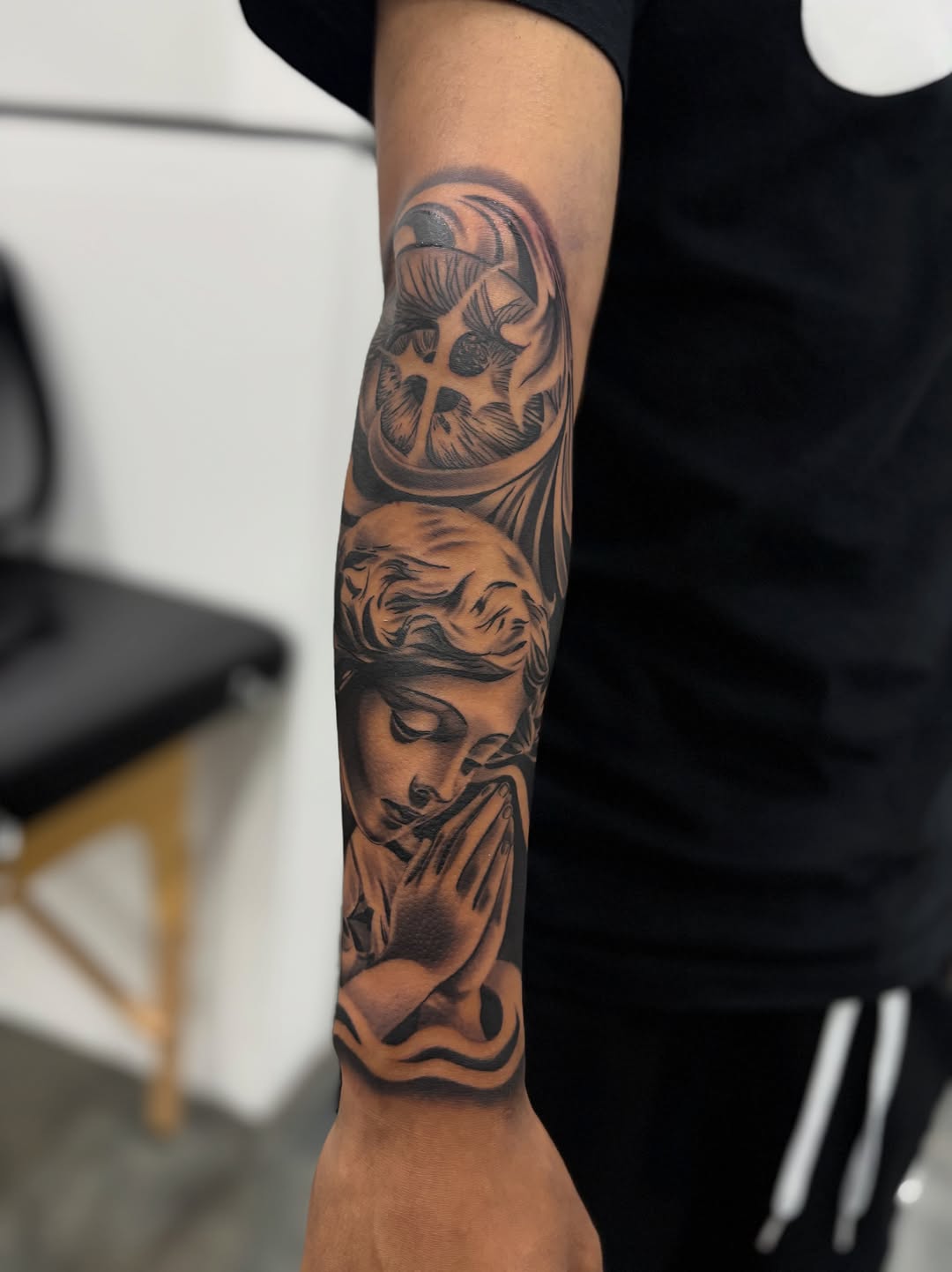 Tattoo by @tattedbydevin โ black_and_grey, realism