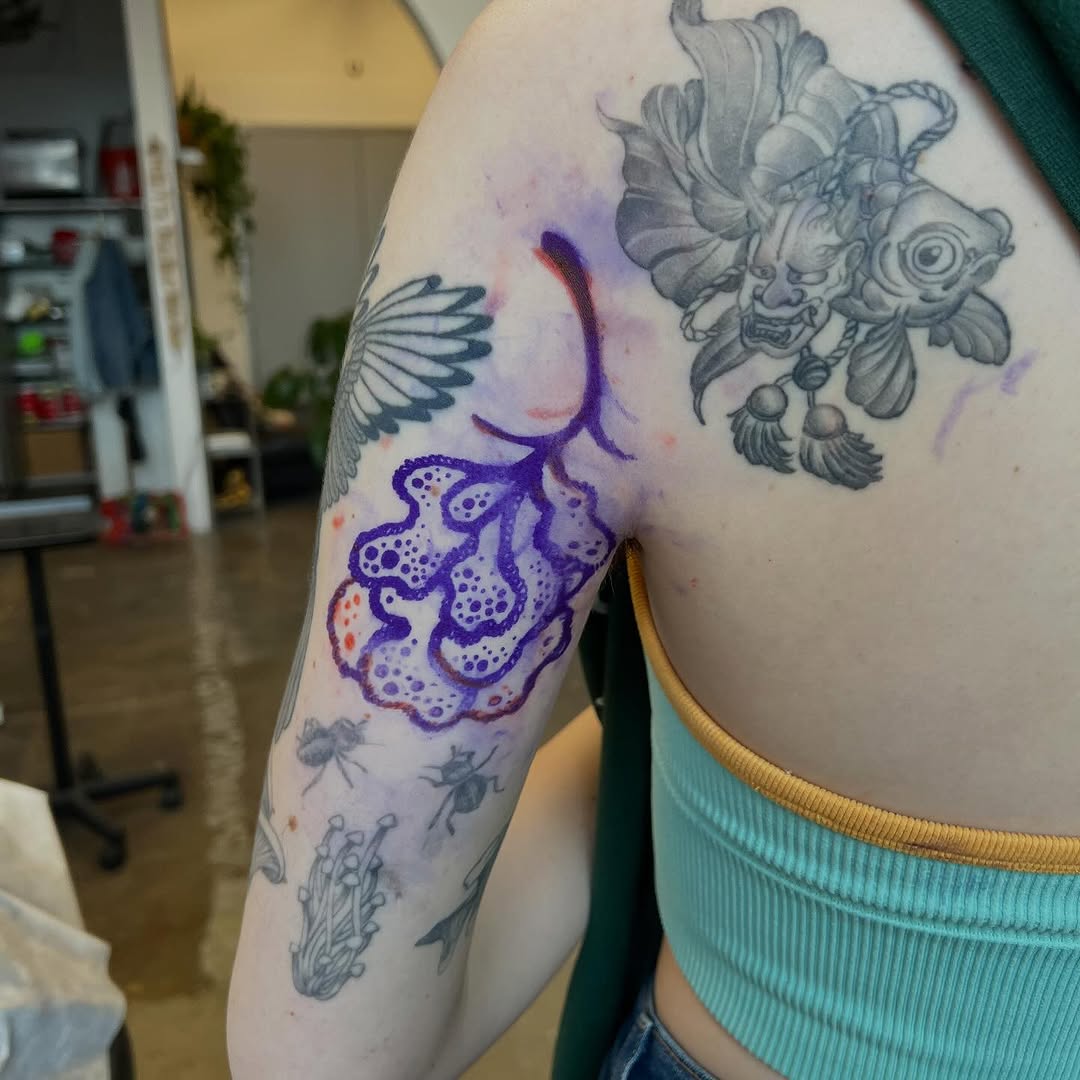 Tattoo by @smp.art_ — japanese_irezumi, black_and_grey