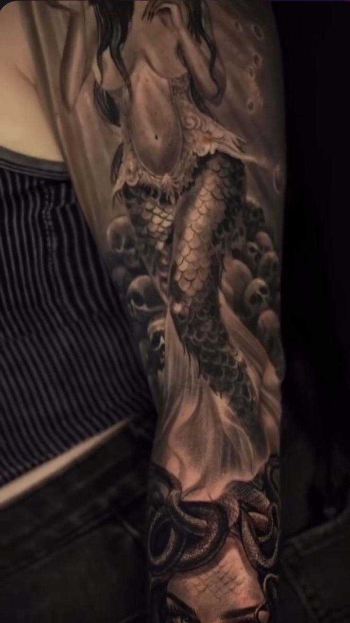 Tattoo by @tattoosbychino โ realism, black_and_grey