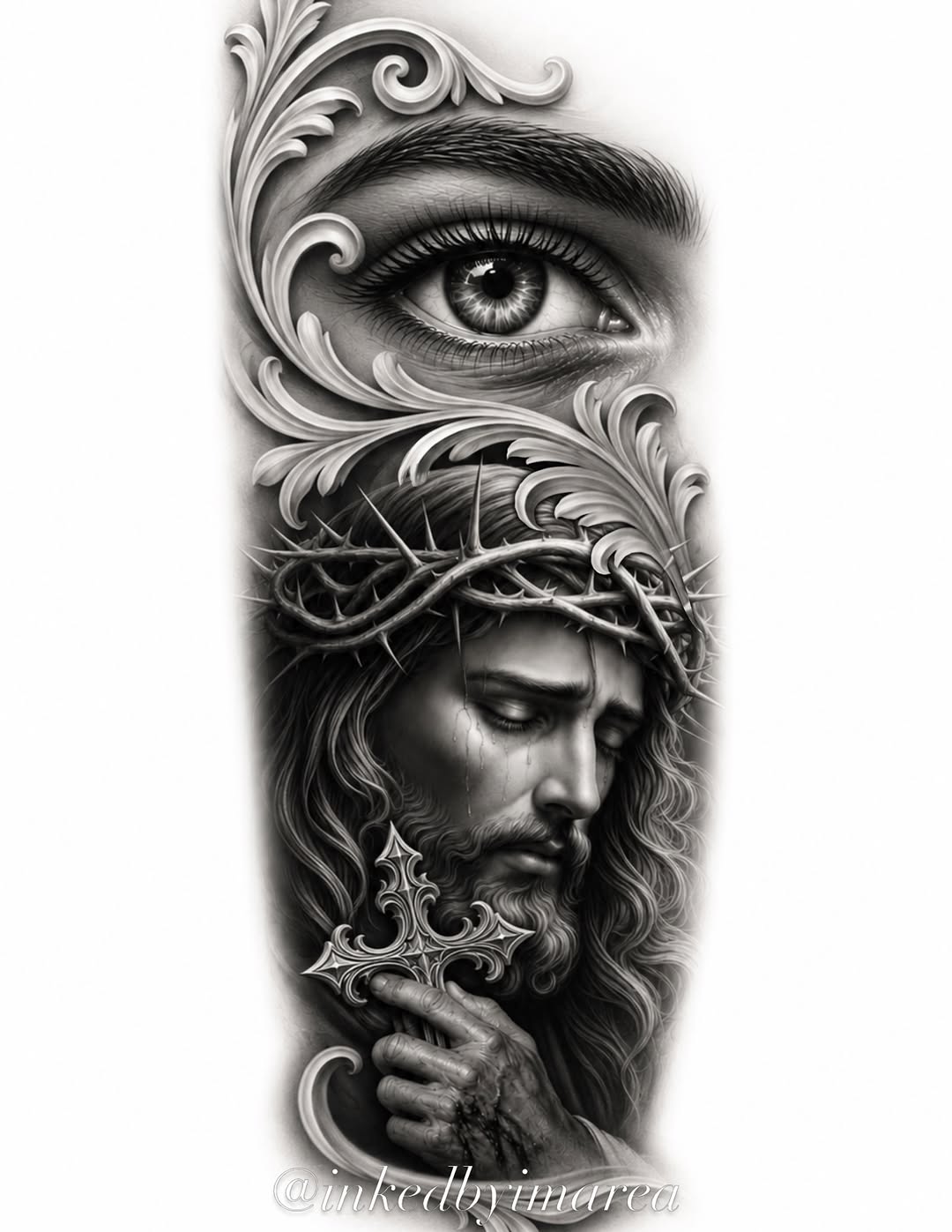 Tattoo by @inkedbyimarea — realism, black_and_grey