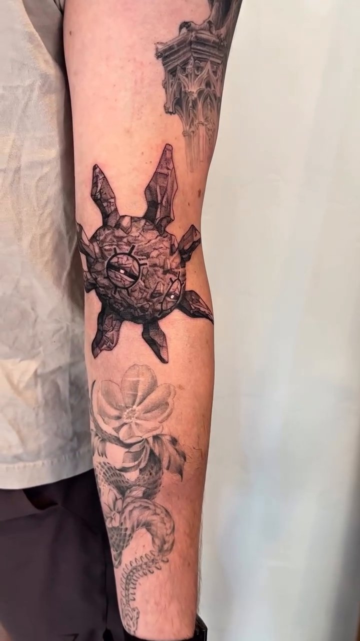 Tattoo by @paigejeantattoos — realism, black_and_grey