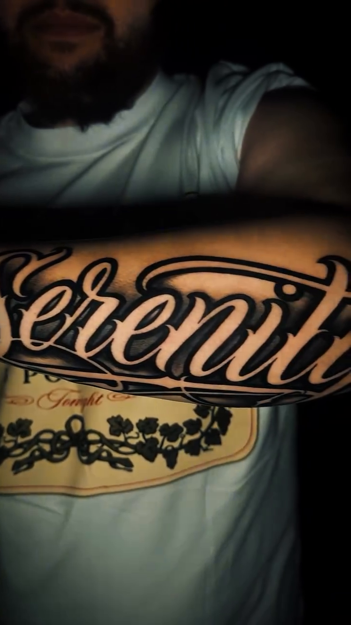 Tattoo by @skakk.tattow_ — lettering_script, illustrative