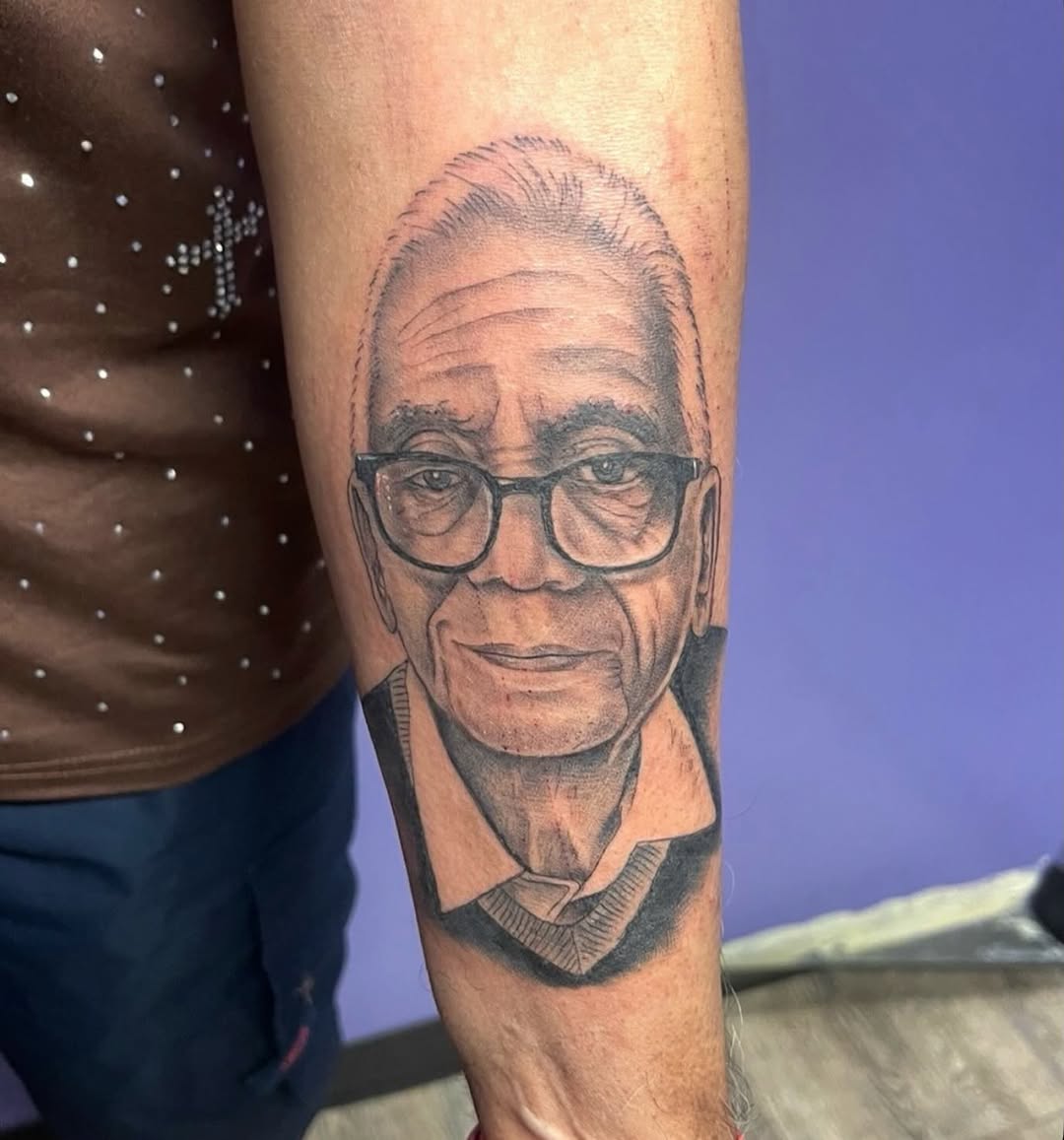 Tattoo by @inkbymark904 — realism, black_and_grey