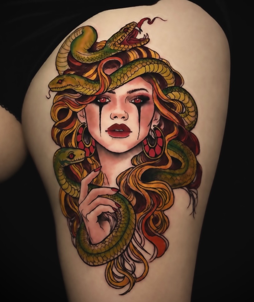 Tattoo by @joshmoontattoos — neo_traditional