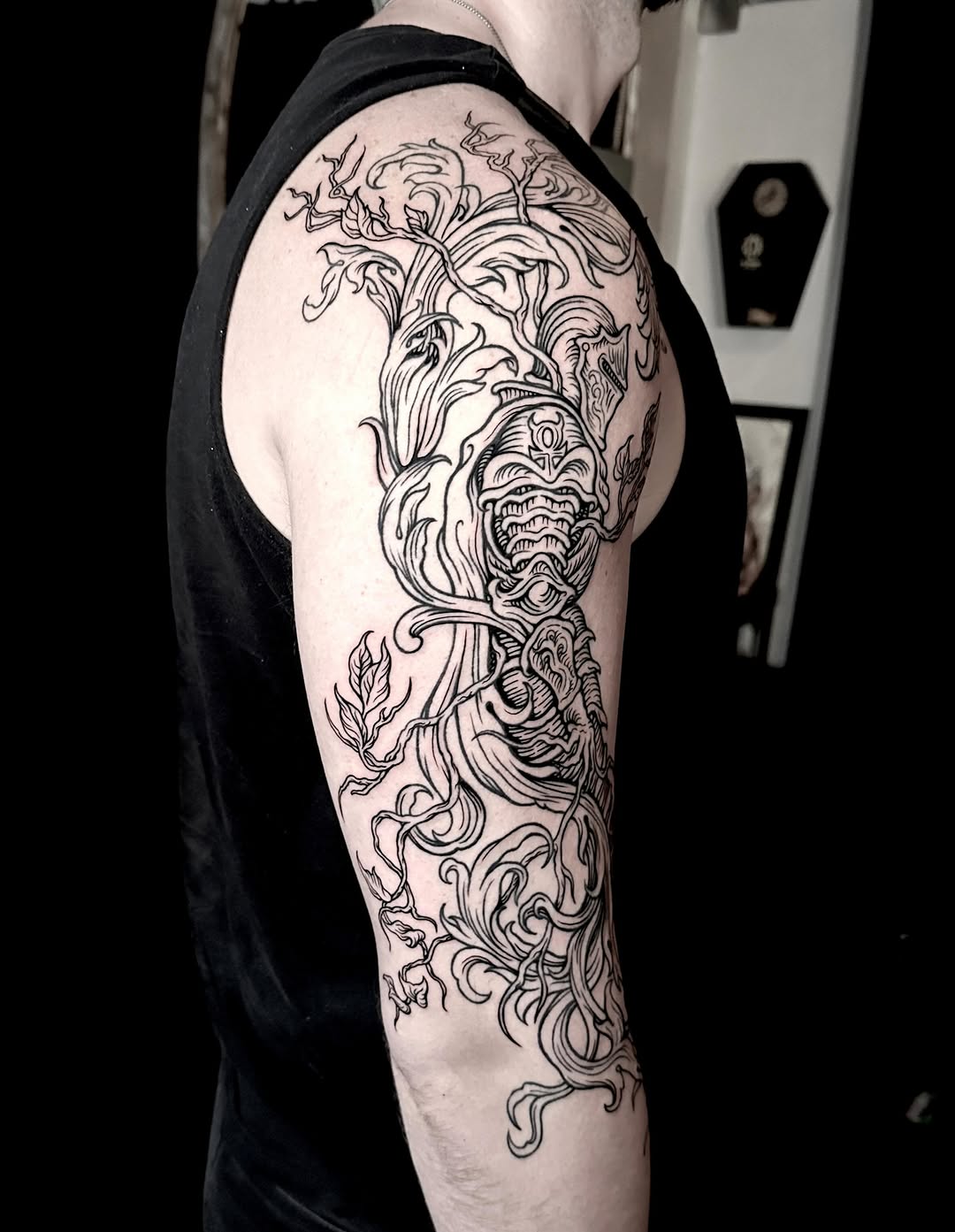 Tattoo by @sashawoland β blackwork, ornamental
