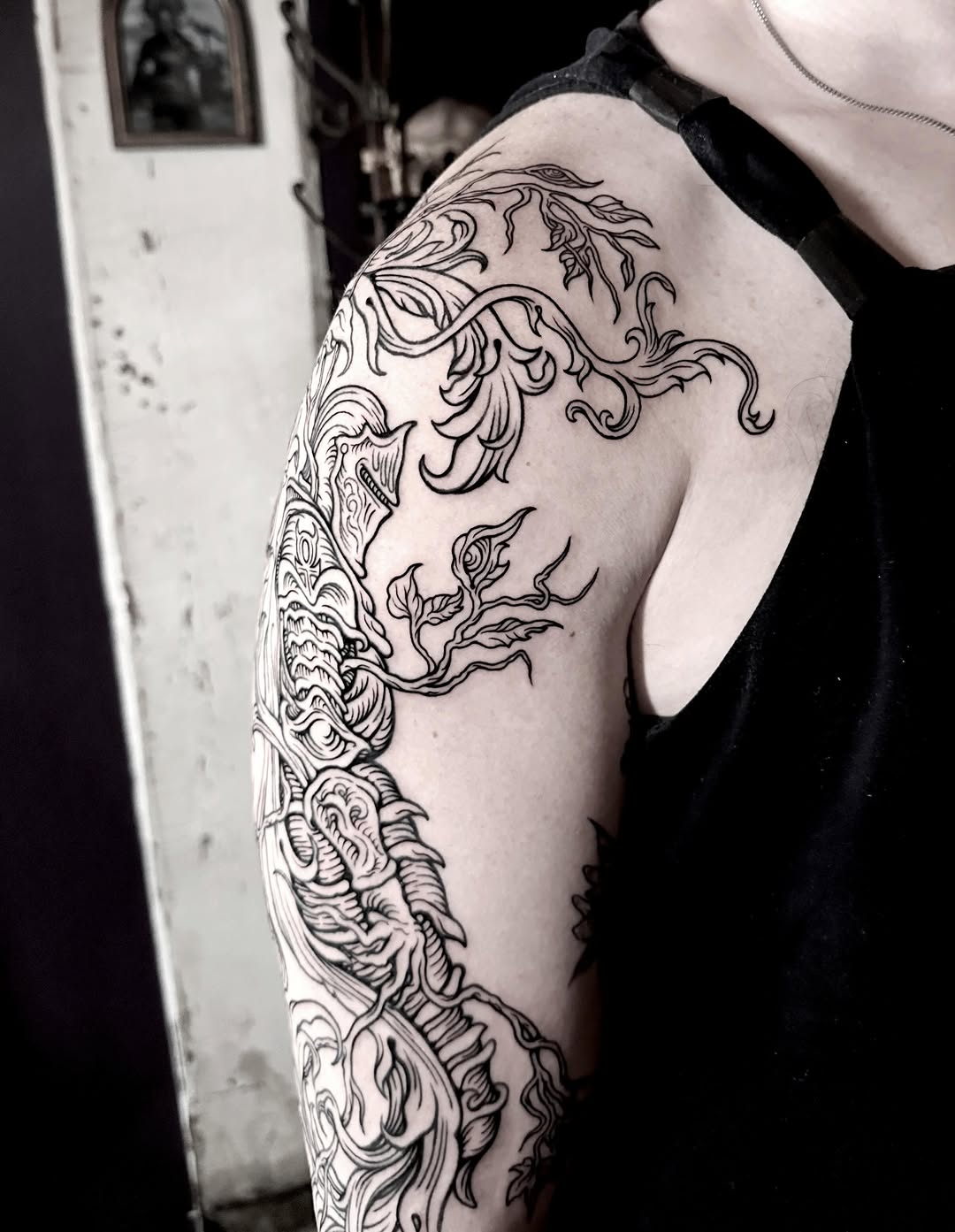 Tattoo by @sashawoland β blackwork, ornamental