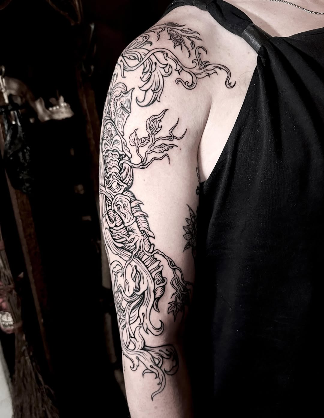 Tattoo by @sashawoland β blackwork, ornamental