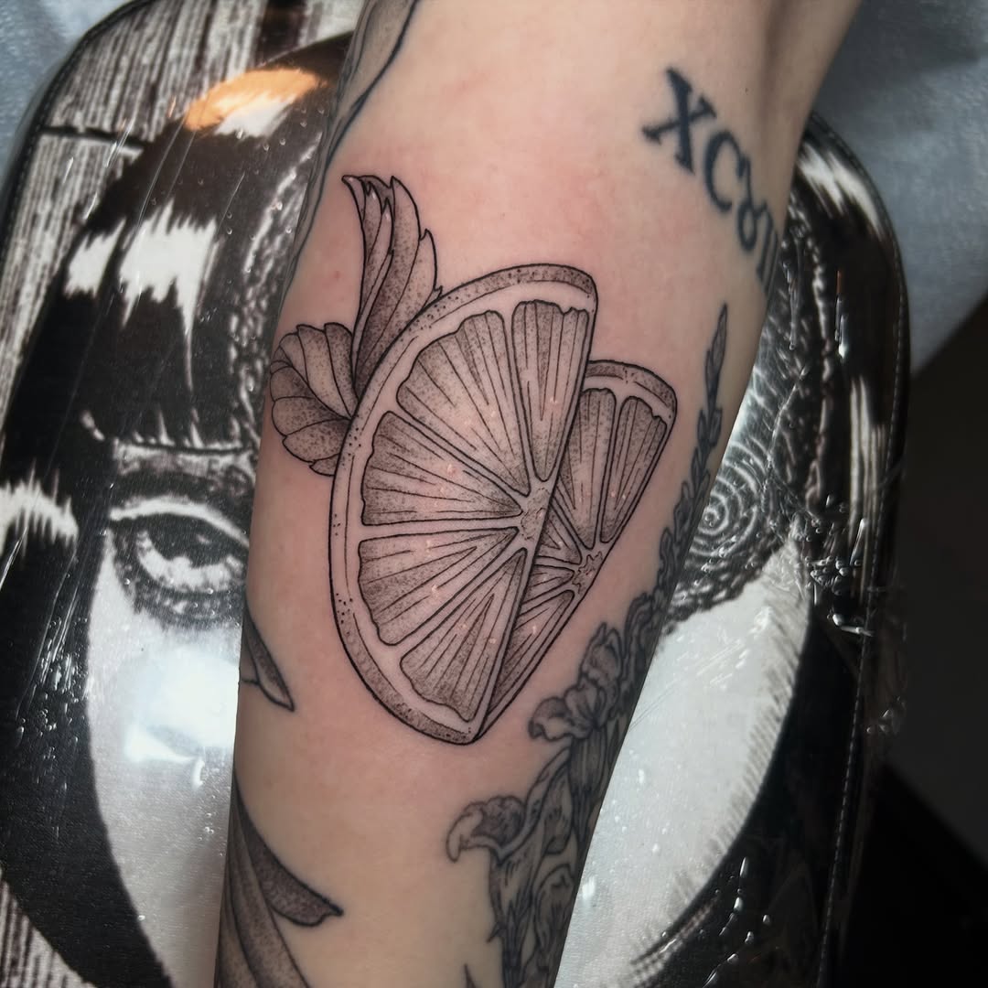 Tattoo by @nikkipowertattoo — illustrative, dotwork