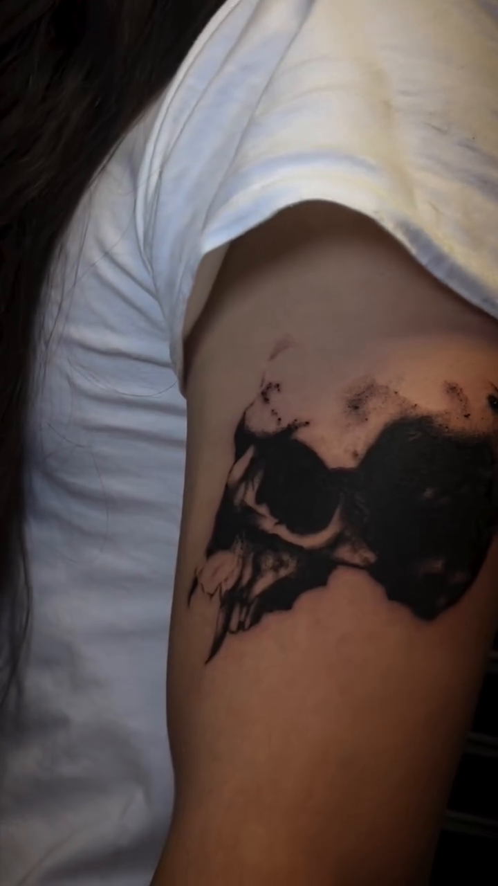 Tattoo by @halfwit__ — blackwork