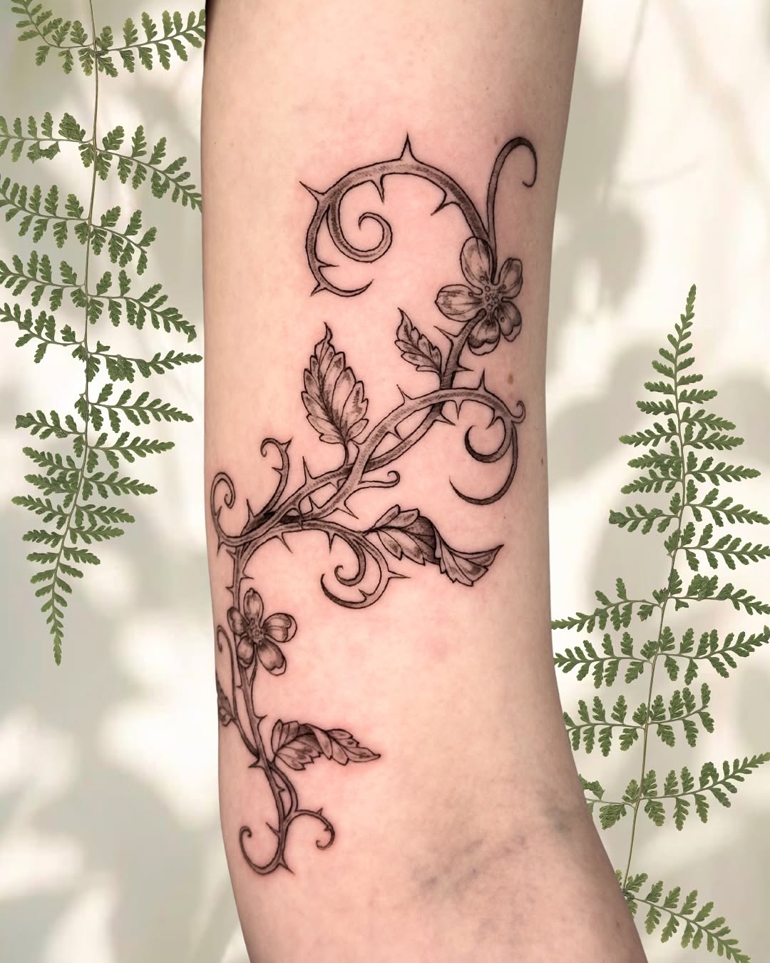 Tattoo by @lunar.pokes — illustrative, fine_line