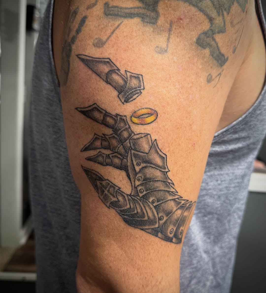 Tattoo by @stabbyroseink — illustrative, black_and_grey