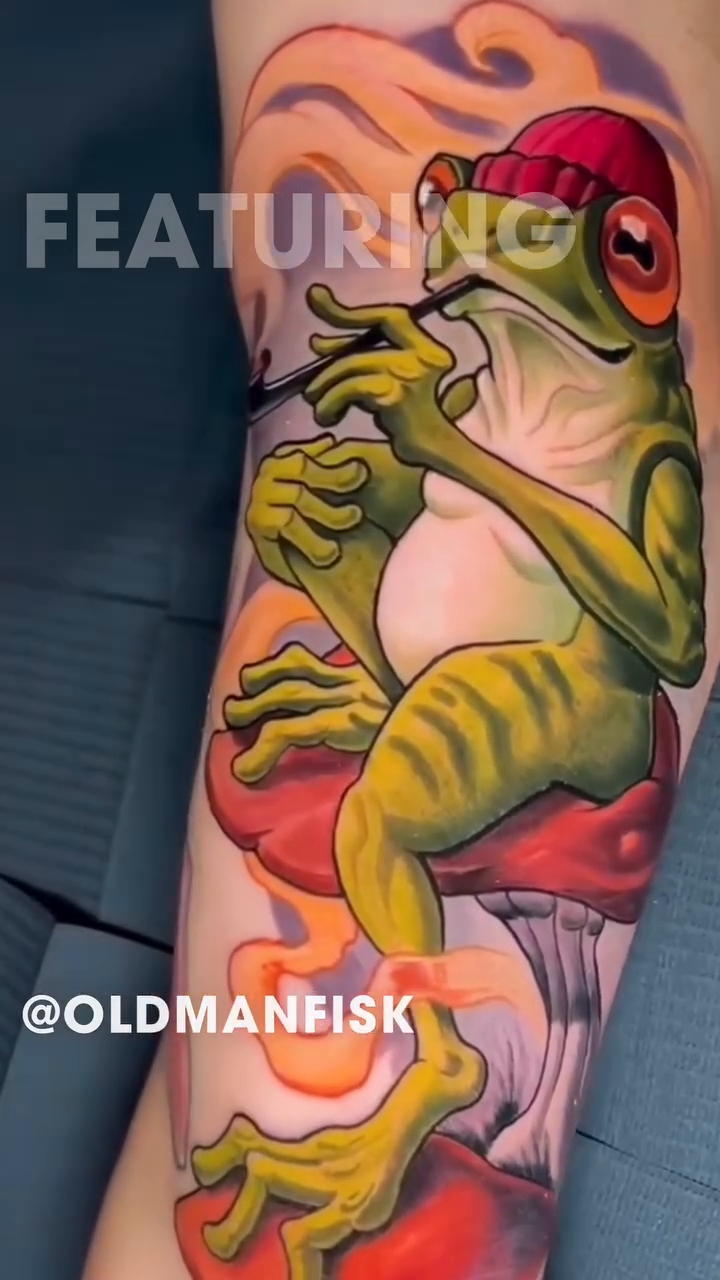 Tattoo by @oldmanfisk — new_school